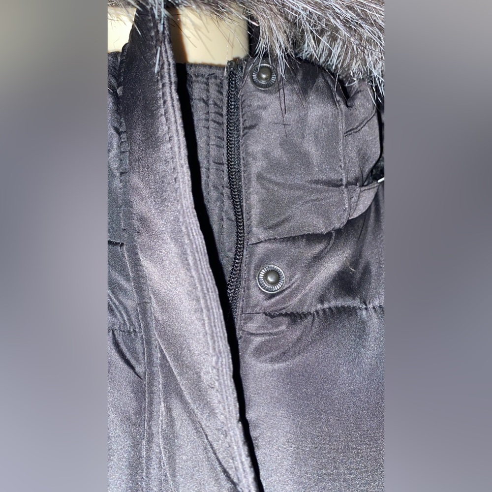 Calvin Klein Womens Black Quilted Faux Fur Puffer Vest Outerwear - Picture 14 of 16